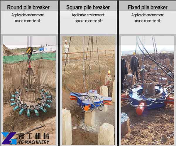 applications of hydraulic pile break machine