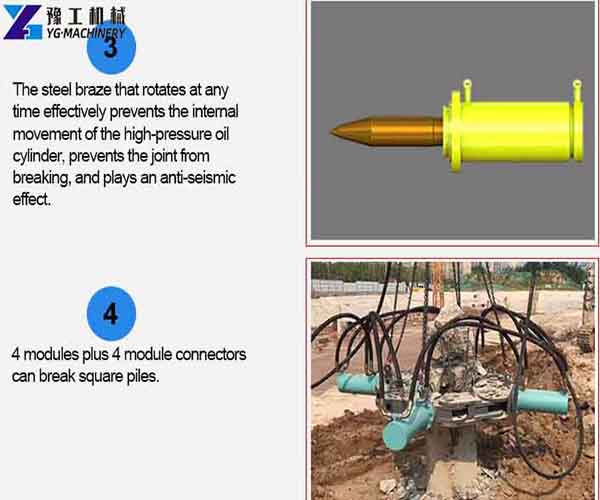 features of pile breaker machine