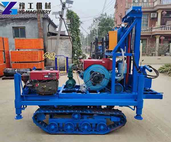 crawler water well drilling machine