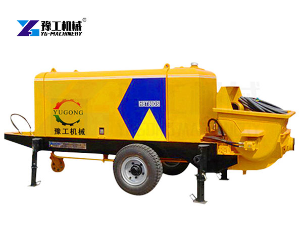 mobile concrete pump machine