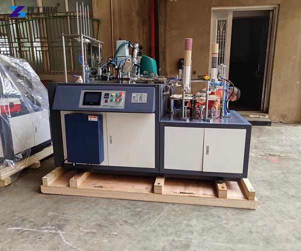 paper cup forming machine before shipping