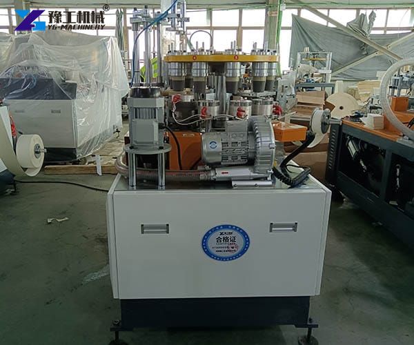 the side of disposable paper cup forming machine