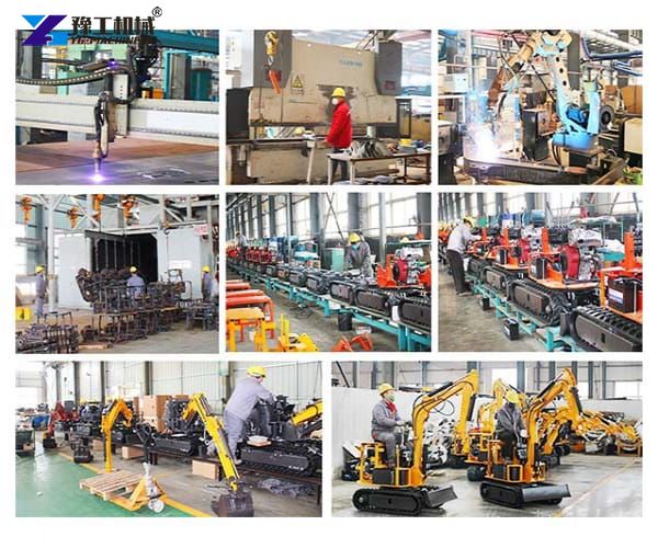 small excavator machine production process