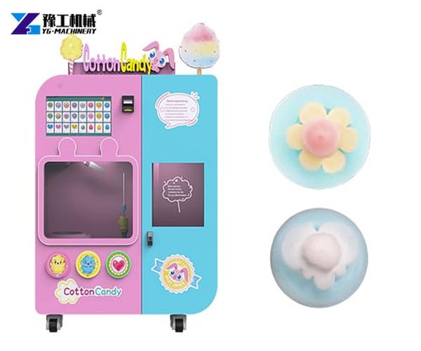 automatic cotton candy vending machine