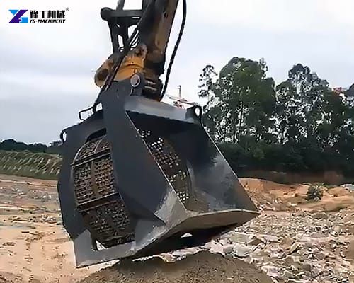 excavator screening bucket for sale application