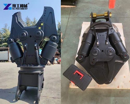 hydraulic shear attachment for construction demolition
