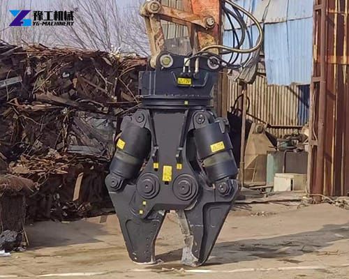 hydraulic shear attachment for demolition work
