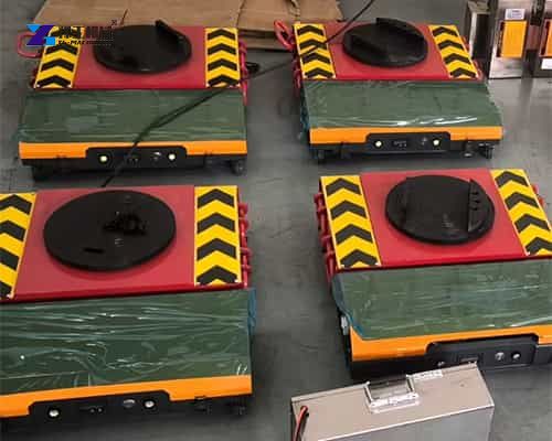 mobile electric transfer cart for moving materials