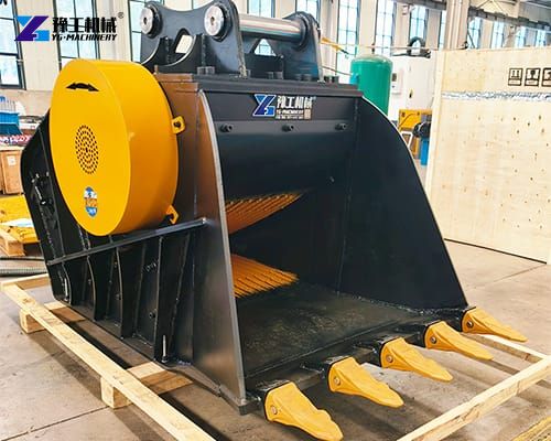 rock crusher bucket for excavator
